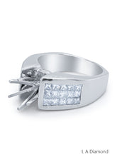 14K White Gold Multiple Radiant-Cut Diamond Engagement Ring (1.41 ct)